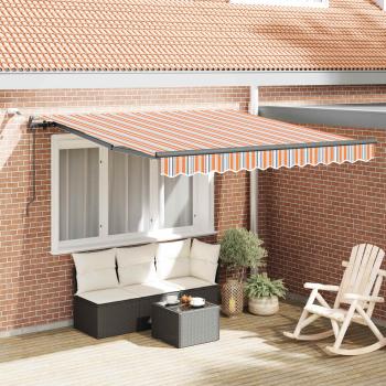 ARDEBO.de - Ausziehbare Markise Mehrfarbig 300 x 250 cm Polyester