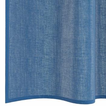 Voile Vorhänge mit Stangentaschen 2 Stk. Königsblau