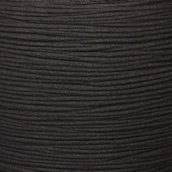 Capi Blumentopf Nature Rib Rund 43x41 cm Schwarz KBLR933
