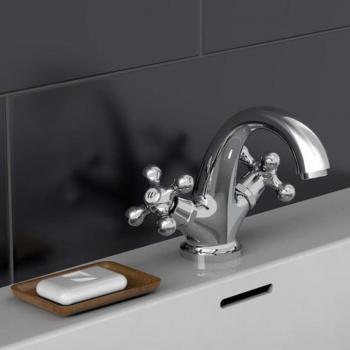 ARDEBO.de - SCHÜTTE Mischbatterie mit 2 Griffen ELK Chrom