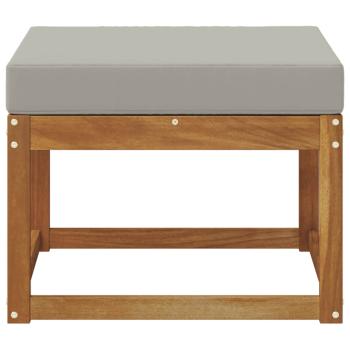Outdoor-Fußhocker Massivholz Akazie Natur