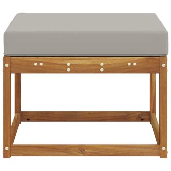 Outdoor-Fußhocker Massivholz Akazie Natur
