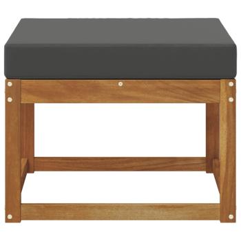 Outdoor-Fußhocker Massivholz Akazie Natur