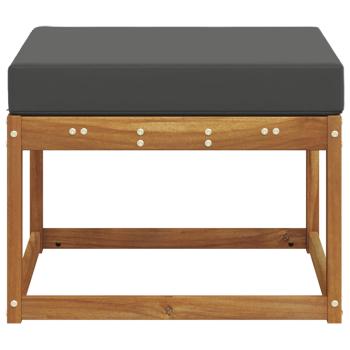 Outdoor-Fußhocker Massivholz Akazie Natur