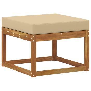Outdoor-Fußhocker Massivholz Akazie Natur