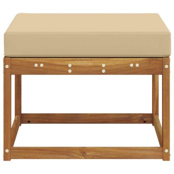 Outdoor-Fußhocker Massivholz Akazie Natur