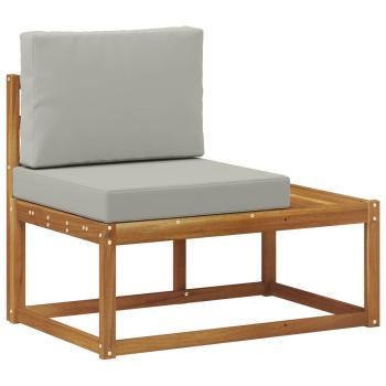 Outdoor End Sofa Natur 91 x 63 x 73 cm Massivholz Akazie