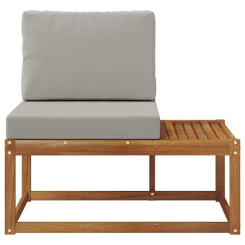 Outdoor End Sofa Natur 91 x 63 x 73 cm Massivholz Akazie