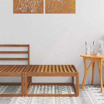 ARDEBO.de - Outdoor-Fußhocker Natur 79 x 79 x 37 cm