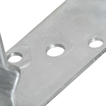 Zaunanker 12 Stück Silber 10x6x15 cm Verzinkter Stahl