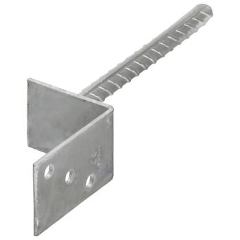 Pfostenträger 6 Stk. Silbern 8×6×30 cm Verzinkter Stahl