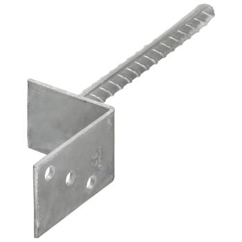 Zaunanker 12 Stück Silber 8x6x30 cm Verzinkter Stahl