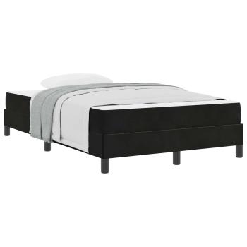 Boxspringbett mit Matratze Schwarz 120 x 220 cm Stoff