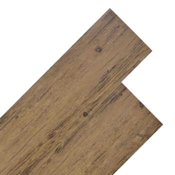 Bodenplanken Walnussbraun 5,26 m² 18 stk. PVC