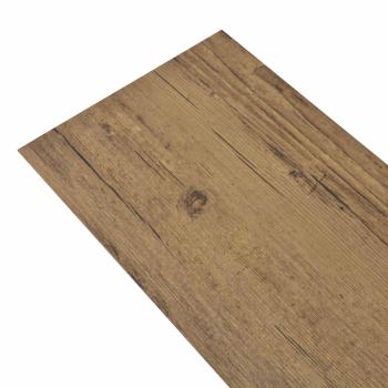 Bodenplanken Walnussbraun 5,26 m² 18 stk. PVC