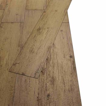 Bodenplanken Walnussbraun 5,26 m² 18 stk. PVC