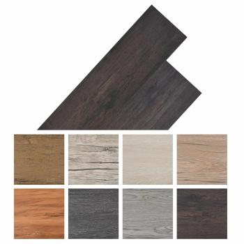 Bodenplanken Dunkelgrau 5,26 m² 18 stk. PVC