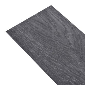 Bodenplanken Schwarz und Weiß 5,02 m² 36 stk. PVC