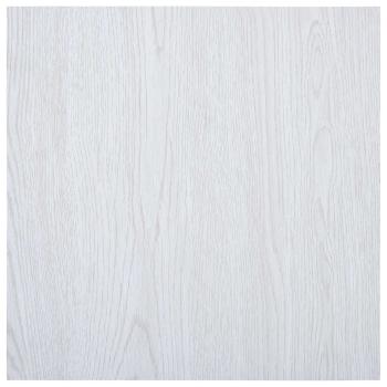 Bodenplanken Weißes Holz 5,11 m² 55 stk. PVC