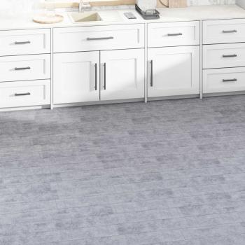 ARDEBO.de - Bodenplanken Zementgrau 5,02 m² 36 stk. PVC