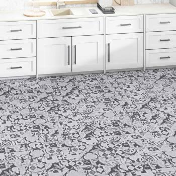 ARDEBO.de - Bodenplanken Graues Muster 5,02 m² 36 stk. PVC