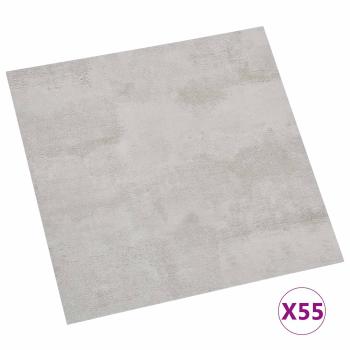 Bodenplanken Grau und Hellgrau 5,11 m² 55 stk. PVC
