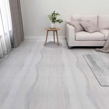 ARDEBO.de - Bodenplanken Weiß und Hellgrau 5,11 m² 55 stk. PVC