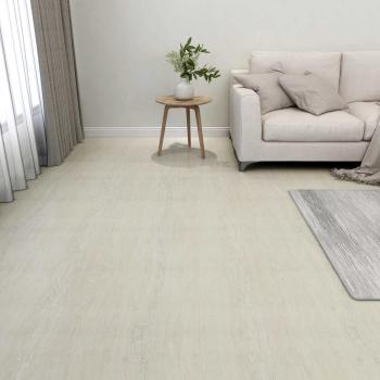 ARDEBO.de - Bodenplanken Cremeweiß 5,11 m² 55 Stk. PVC