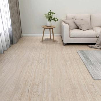 ARDEBO.de - Bodenplanken Weiß und Holzfarbe 5,11 m² 55 stk. PVC