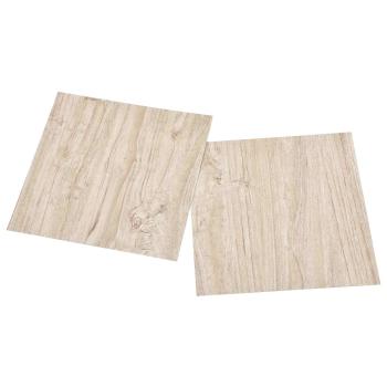 Bodenplanken Weiß und Holzfarbe 5,11 m² 55 stk. PVC