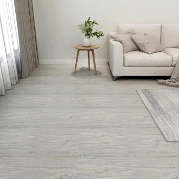 ARDEBO.de - Bodenplanken Grau und Holz 5,11 m² 55 stk. PVC