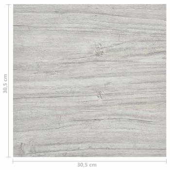 Bodenplanken Grau und Holz 5,11 m² 55 stk. PVC