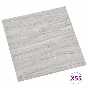 Bodenplanken Grau und Holz 5,11 m² 55 stk. PVC