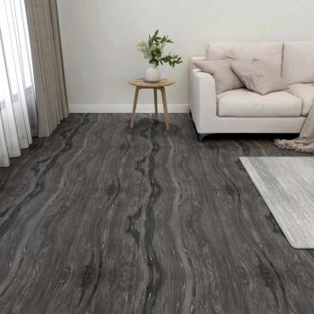 ARDEBO.de - Bodenplanken Dunkelgrau 5,11 m² 55 stk. PVC