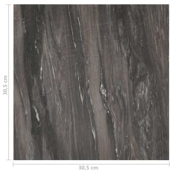 Bodenplanken Dunkelgrau 5,11 m² 55 stk. PVC
