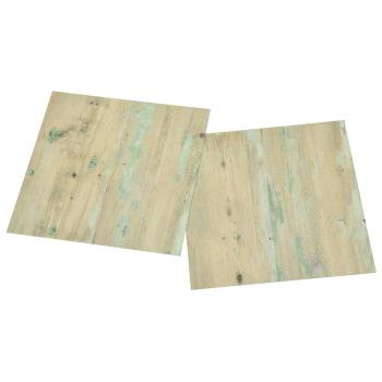 Bodenplanken Weiß und Hellbraun 5,11 m² 55 stk. PVC