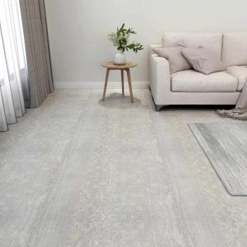 ARDEBO.de - Bodenplanken Weiß und Holz 5,11 m² 55 stk. PVC