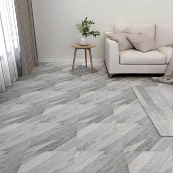 ARDEBO.de - Bodenplanken Grau 5,11 m² 55 stk. PVC