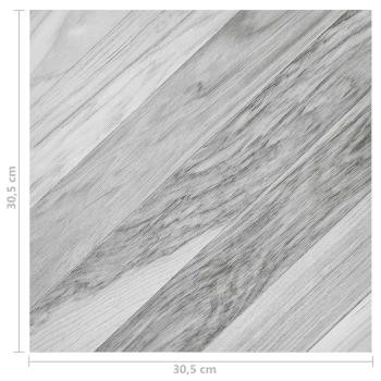 Bodenplanken Grau 5,11 m² 55 stk. PVC