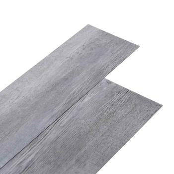 Bodenplanken Mattes Holzgrau 2,51 m² 18 stk. PVC