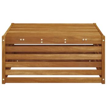 Tisch für Outdoor Massivholz Akazie Natur 79 x 79 x 37 cm
