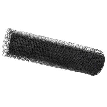 Sechseckgeflechtzaun 0,5 x 100 m PVC Grau
