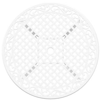 Garten Essgruppe 5 pcs Weiß Aluminium