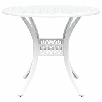 Garten Essgruppe 7 pcs Weiß Aluminium
