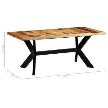 Esstisch 180x90x75 cm Massivholz Akazie