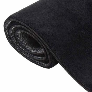 Teppich Waschbar Flauschig Kurzflor 160x230 Rutschfest Schwarz