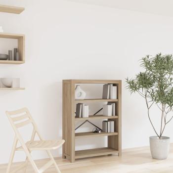 ARDEBO.de - Bücherregal 4 Böden 80x30x110 cm Massivholz Akazie