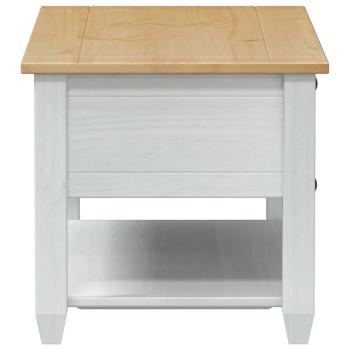 Couchtisch Weiß 100 x 48 x 45 cm Massives Kiefernholz