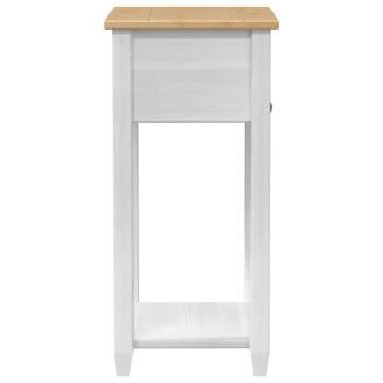 Konsolentisch Weiß 55 x 35 x 73 cm Massives Kiefernholz
