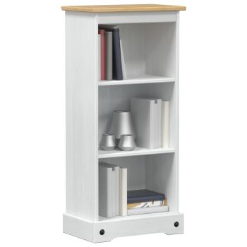 Bücherregal 46 x 29 x 100 cm Massives Kiefernholz Weiß